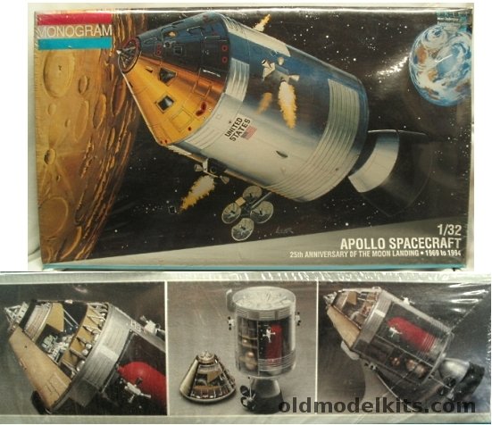 Monogram 1/32 Apollo Spacecraft Command/Service Module Cut Away with Interior, 6061 plastic model kit